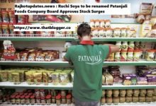Rajkotupdates.news : Ruchi Soya to be renamed Patanjali Foods Company Board Approves Stock Surges